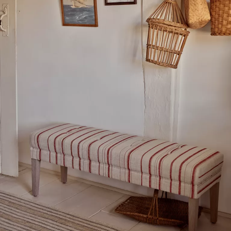 Rupert Stool, Red Carskiey Stripe