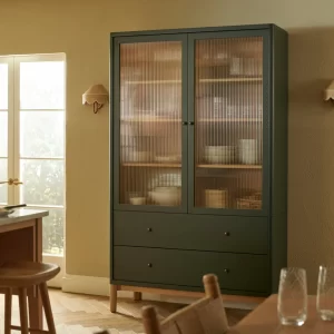 Kitchen Larder painted in Constable Green