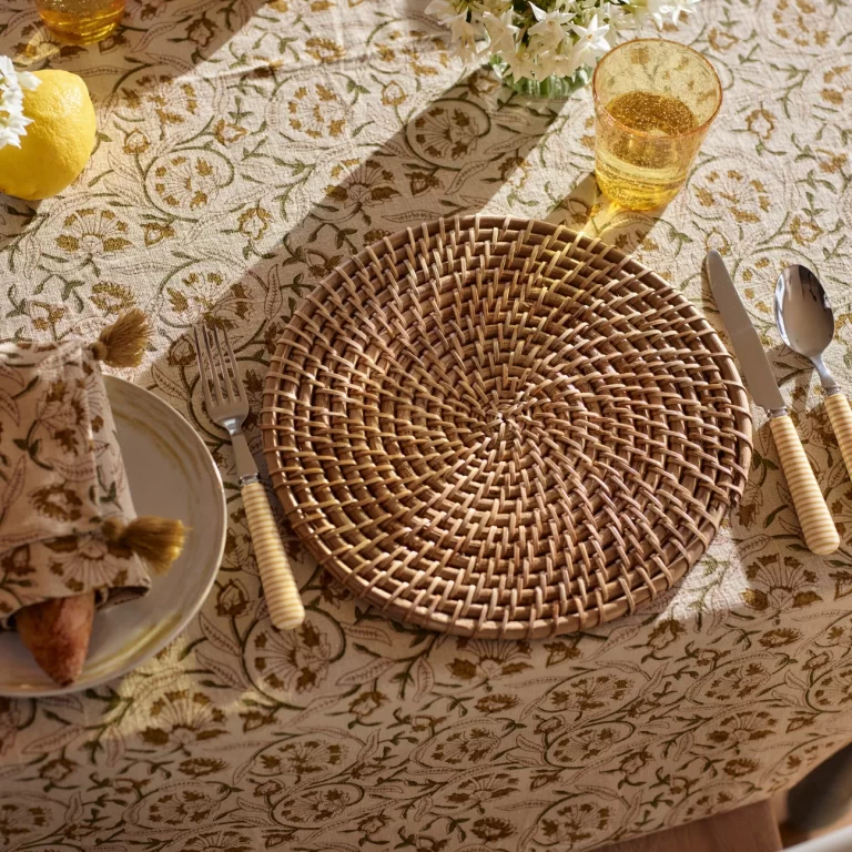 Ashbourne Rattan Round Placemats, Set of 4