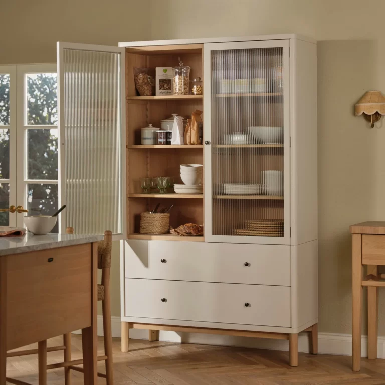 Farlow Freestanding Double Kitchen Larder, Painted